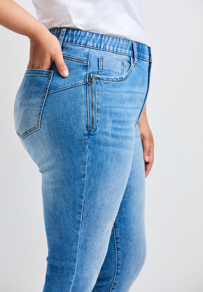 La Luna Zip Detail Skinny Jean image number 3