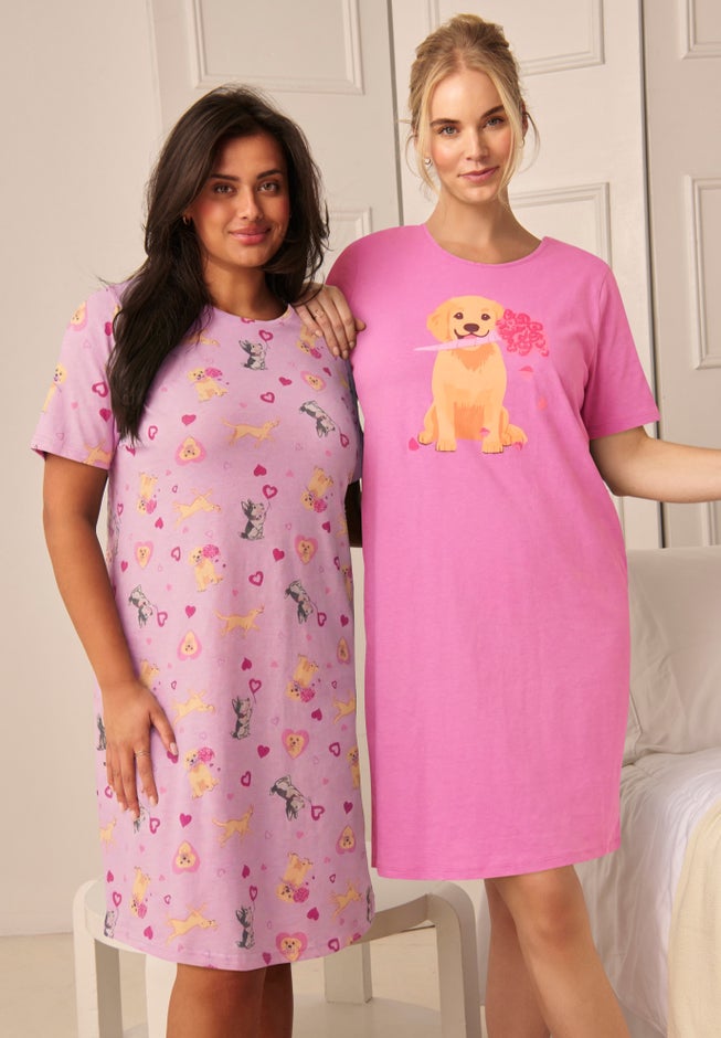 2-Pack Short-Sleeve Sleepshirt image number 5