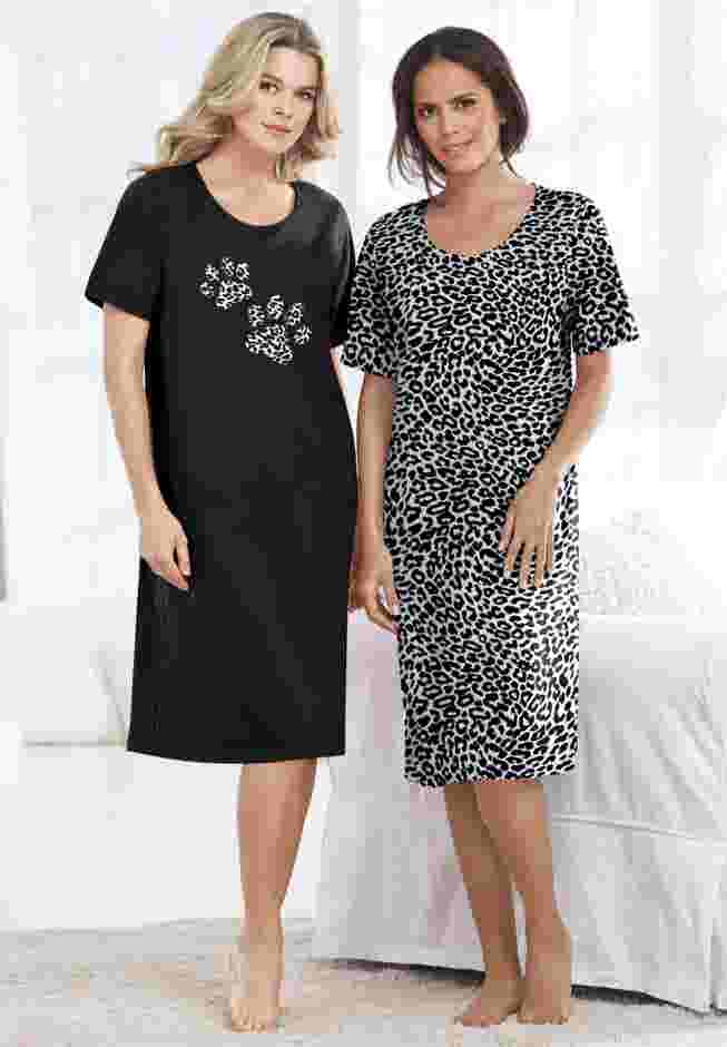 2-Pack Short-Sleeve Sleepshirt image number 4