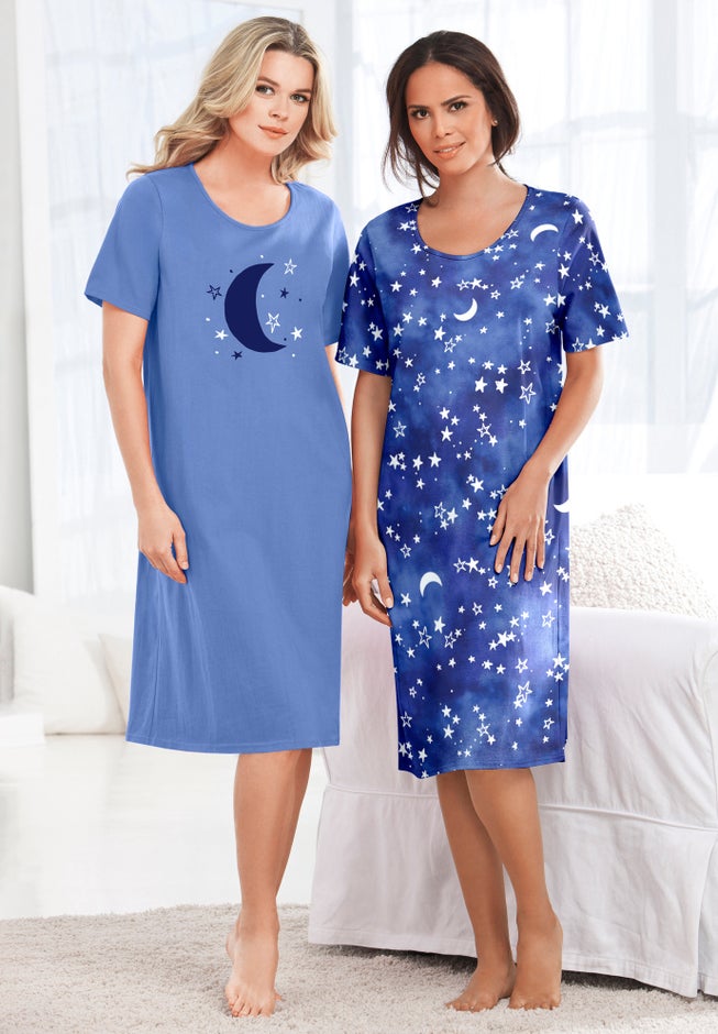 2-Pack Short-Sleeve Sleepshirt image number 0