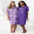 2-Pack Short-Sleeve Sleepshirt image number null