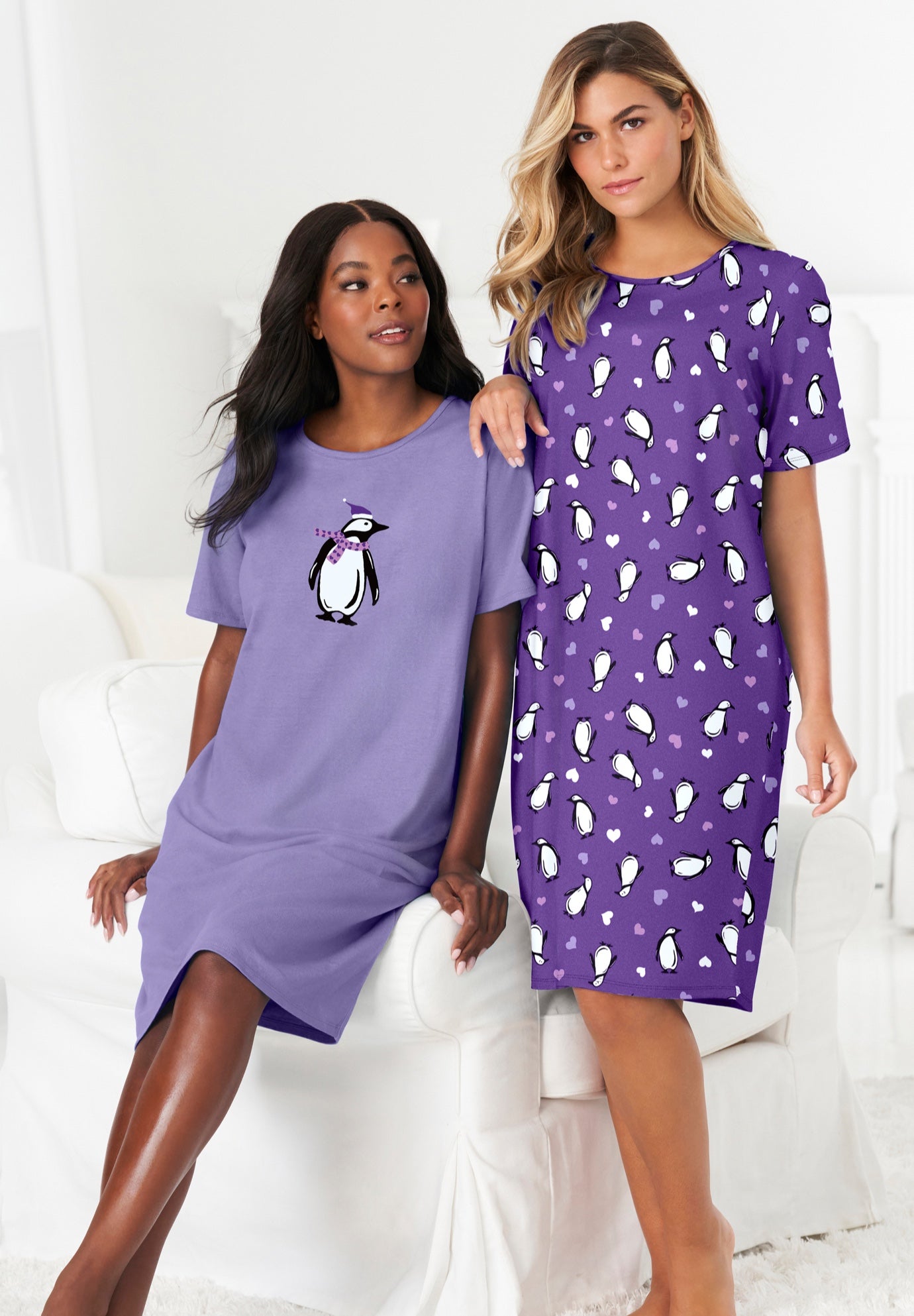 2-Pack Short-Sleeve Sleepshirt image number 3