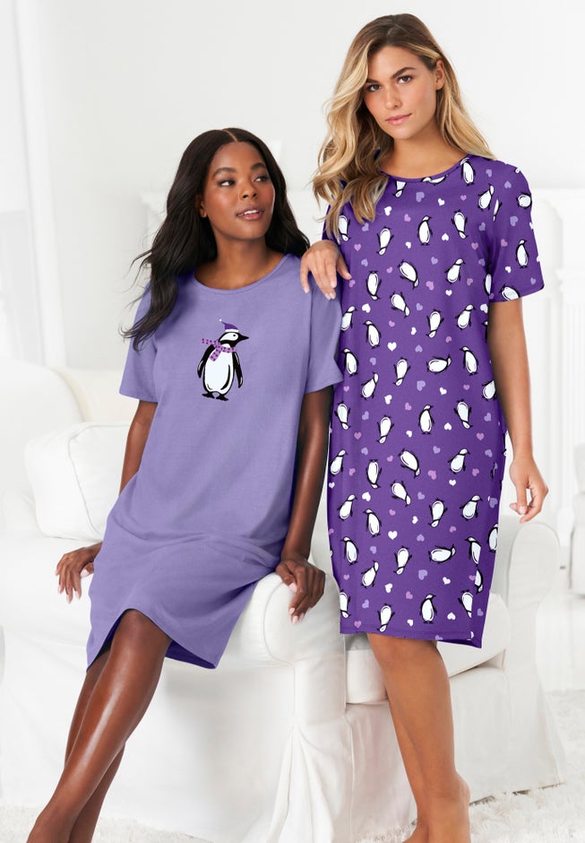 2-Pack Short-Sleeve Sleepshirt image number 3