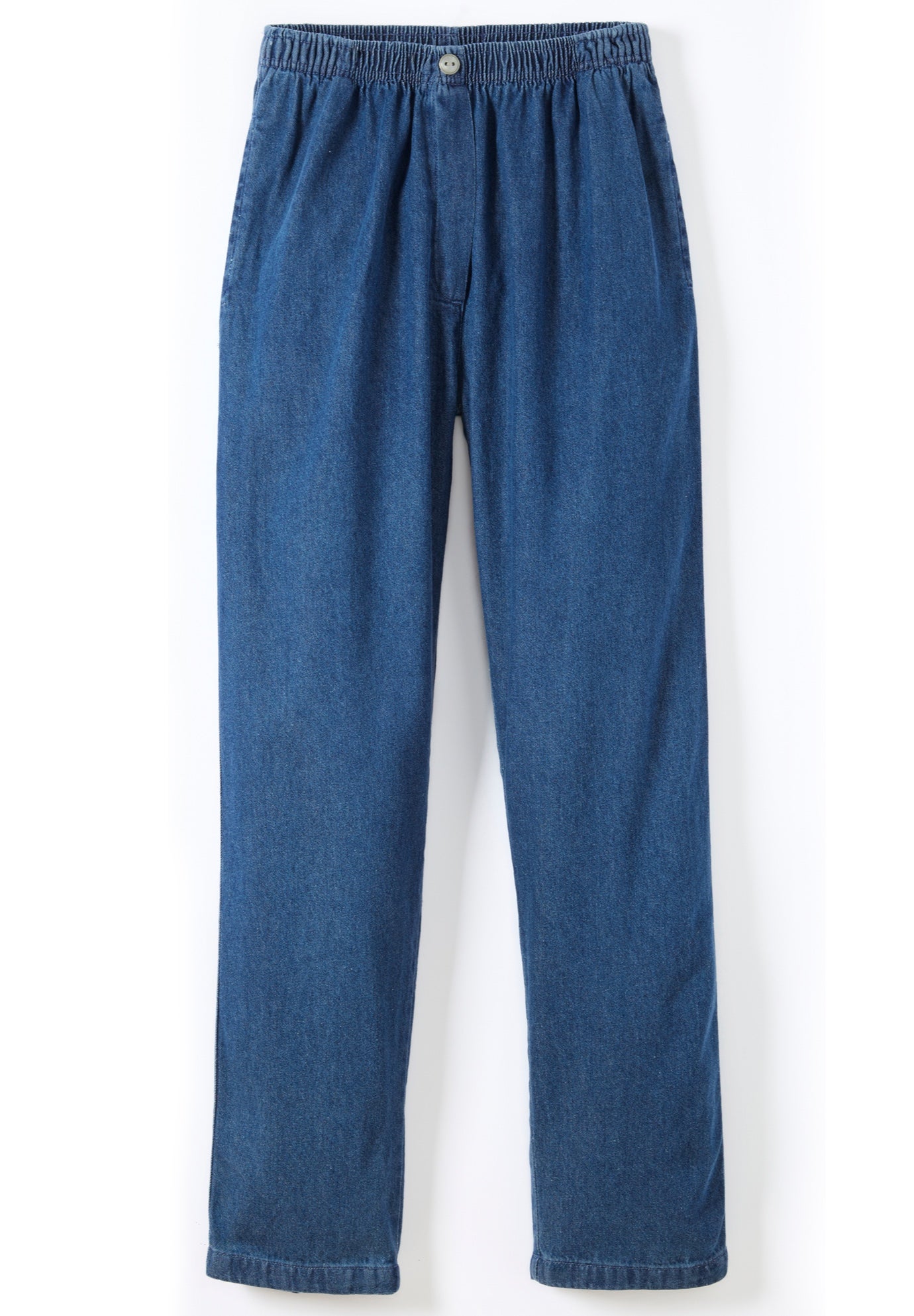 7-Day Straight-Leg Elastic-Waist Cotton Denim Pant image number 5