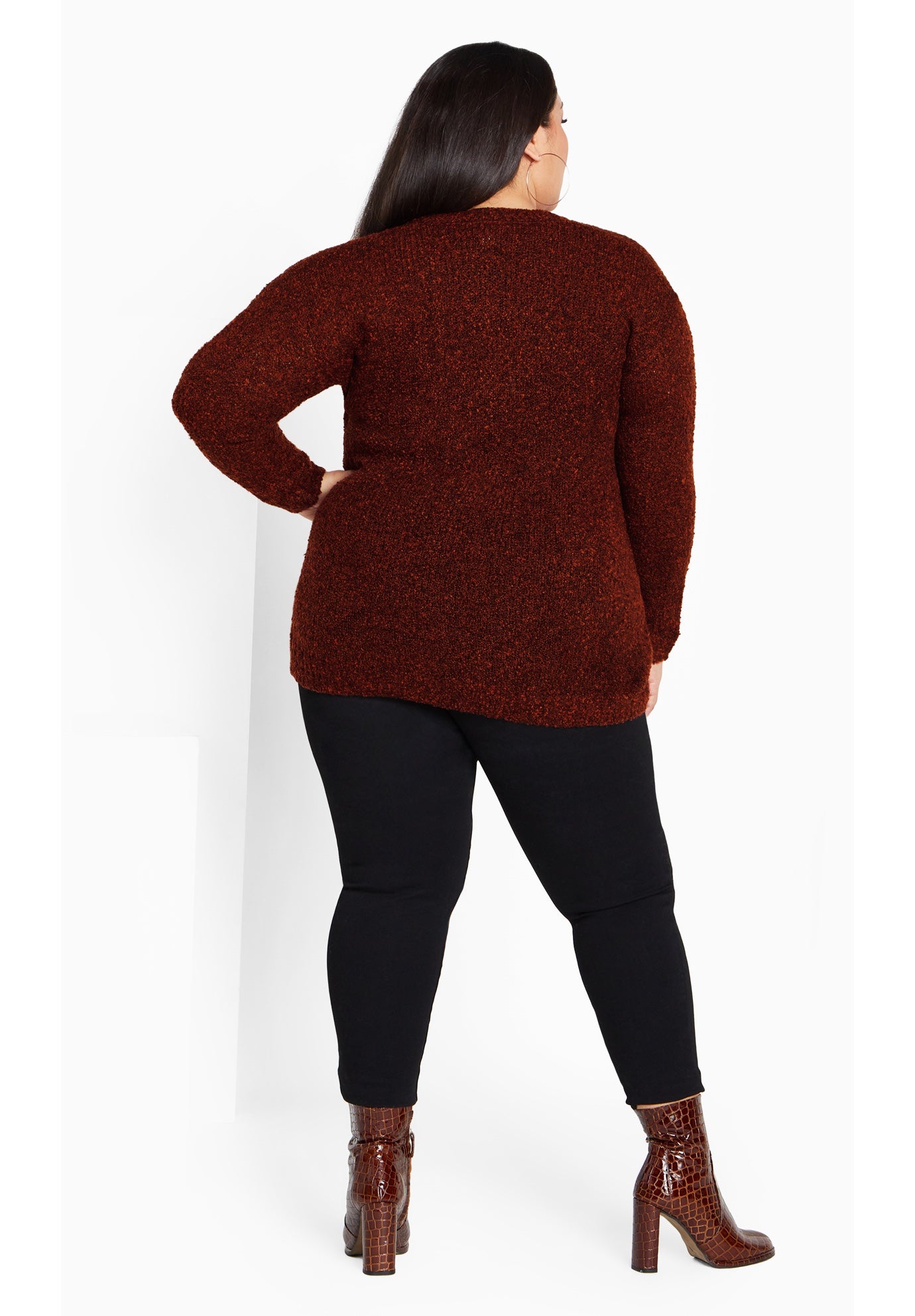 Amber Boucle Cardigan image number 2