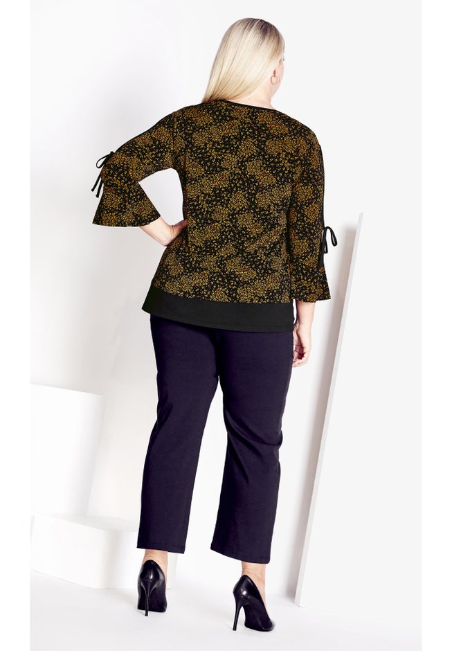 Lara Layered Print Top image number 3