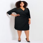 Deanna Wrap Lace Dress image number null