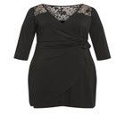 Deanna Wrap Lace Dress image number null