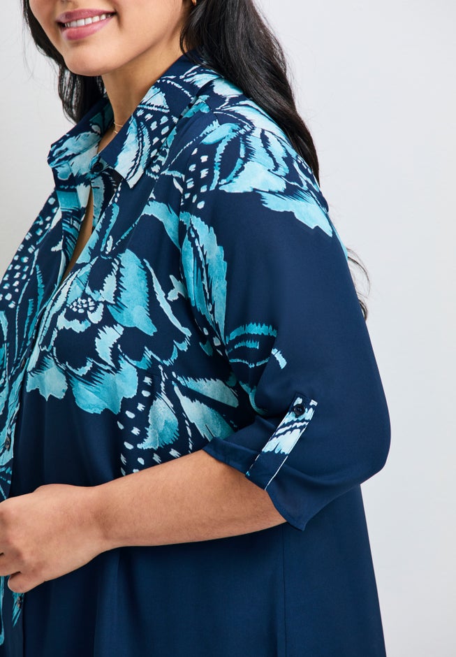 Rita Placement Print Blouse image number 1