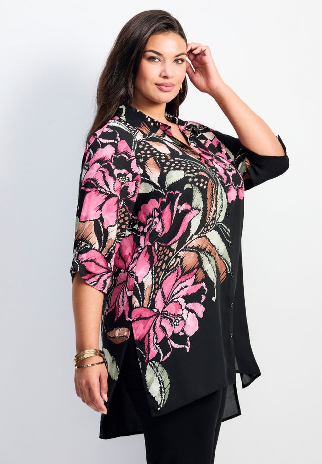 Rita Placement Print Blouse image number 1