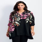 Rita Placement Print Blouse image number null