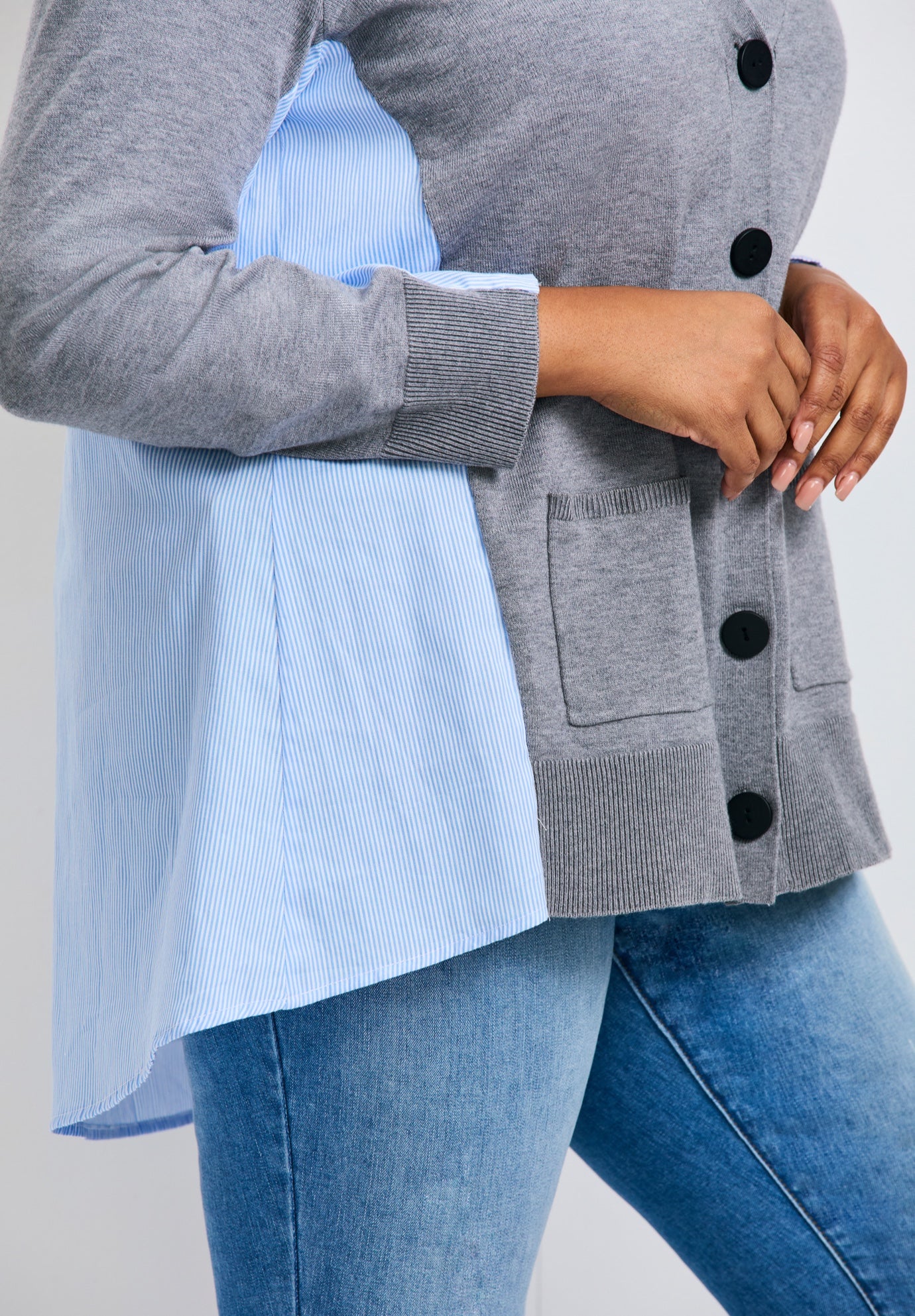 Ray Mix Media Button Thru Cardi image number 2