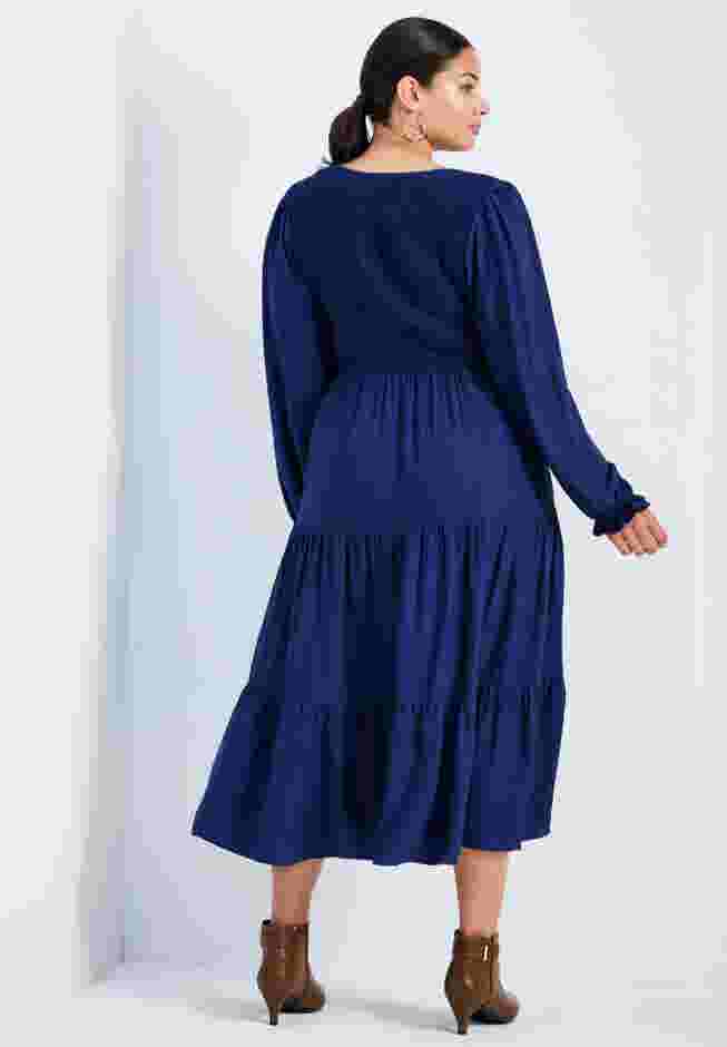 Indi Puff Sleeve Shirred Dress image number 2