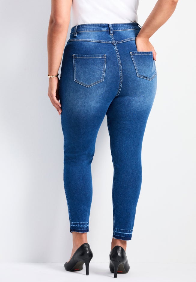 Butter Skinny Frayed Hem Jean image number 1