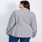 Ray Stripe Polpin Shirt With Tie Detail image number null