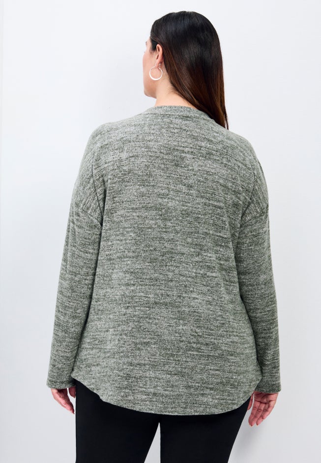 Rayna Hacci Drop Shoulder Top image number 1