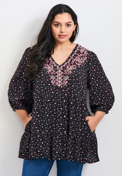 Ditsy Embroidered Tunic