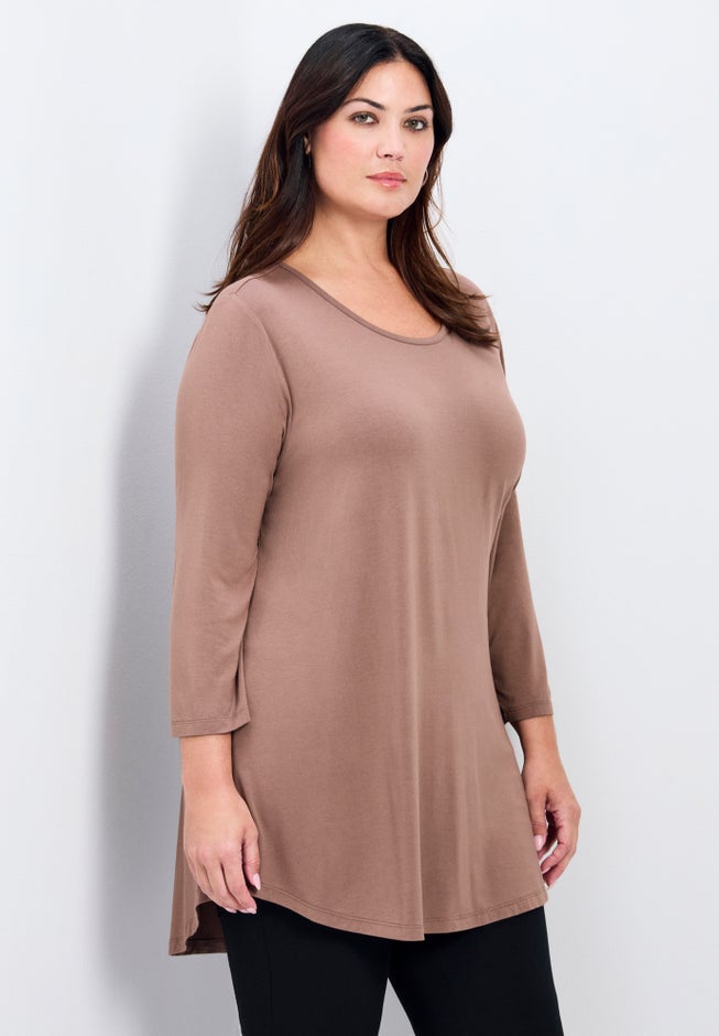 Sara Everyday Scoop Neck Tunic image number 1