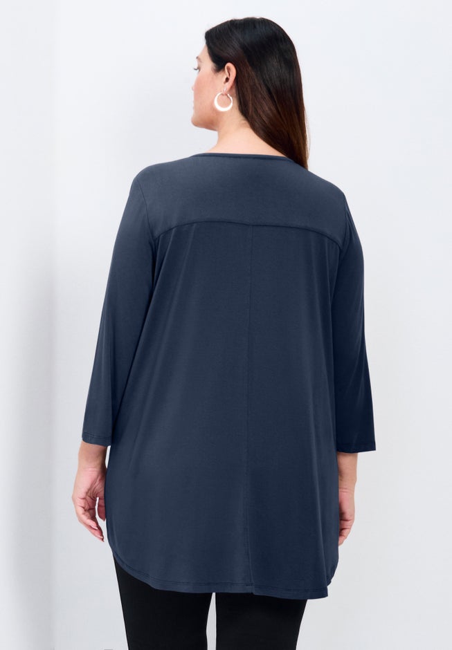 Sara Everyday Scoop Neck Tunic image number 2