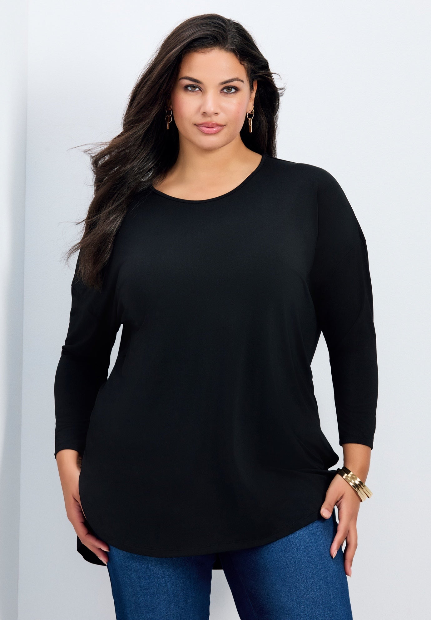 Faye Removeable Scarf Tunic image number 1