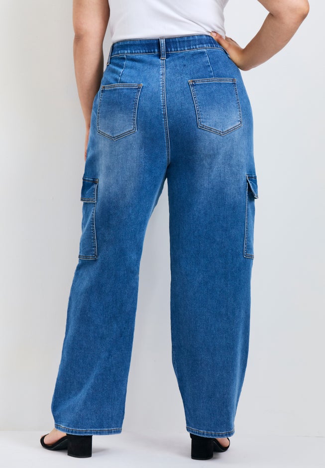 Cassidy Wide Leg Cargo Jean image number null