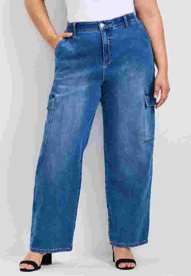 Cassidy Wide Leg Cargo Jean image number 0