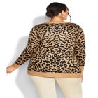 Longline Print Cardigan image number null