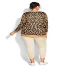 Longline Print Cardigan image number null