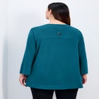 Breanna Eyelet Detail Hacci Top image number null