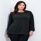 Breanna Eyelet Detail Hacci Top image number null