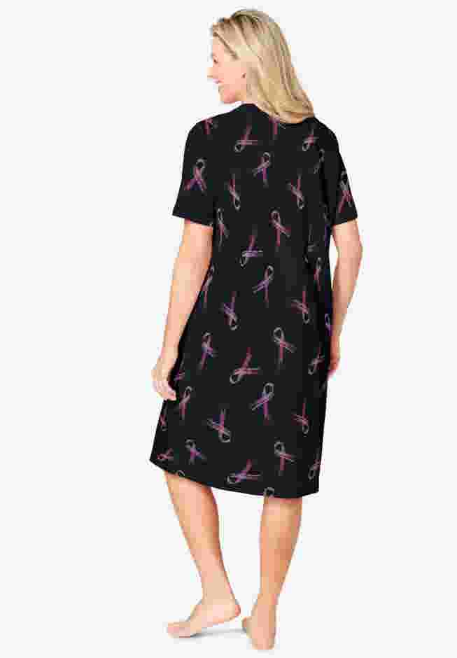 Catherines® Breast Cancer Short Sleepshirt image number 1