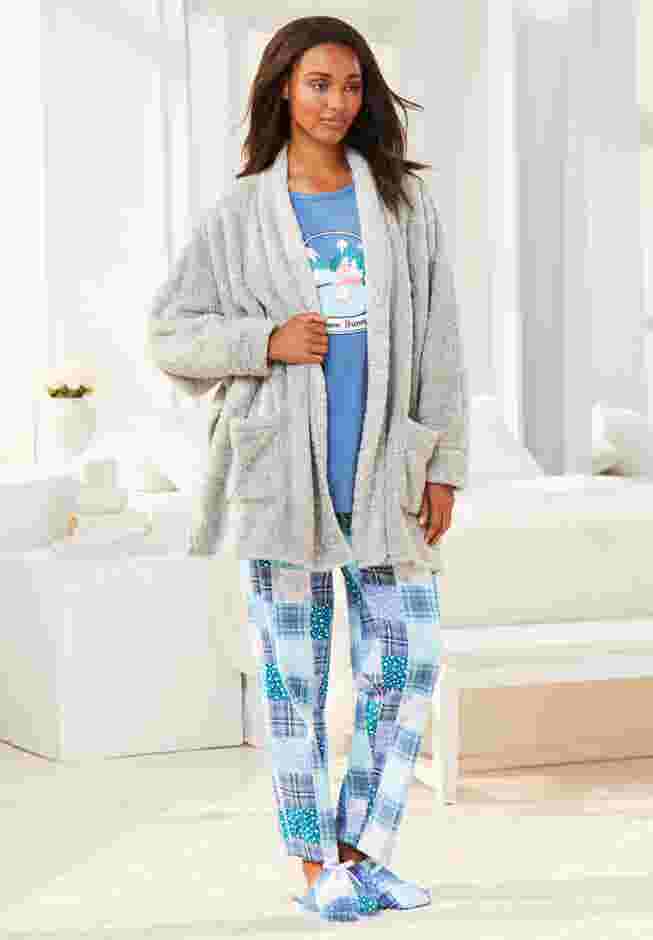 Dreams & Co.® Fluffy Bed Jacket. image number 4