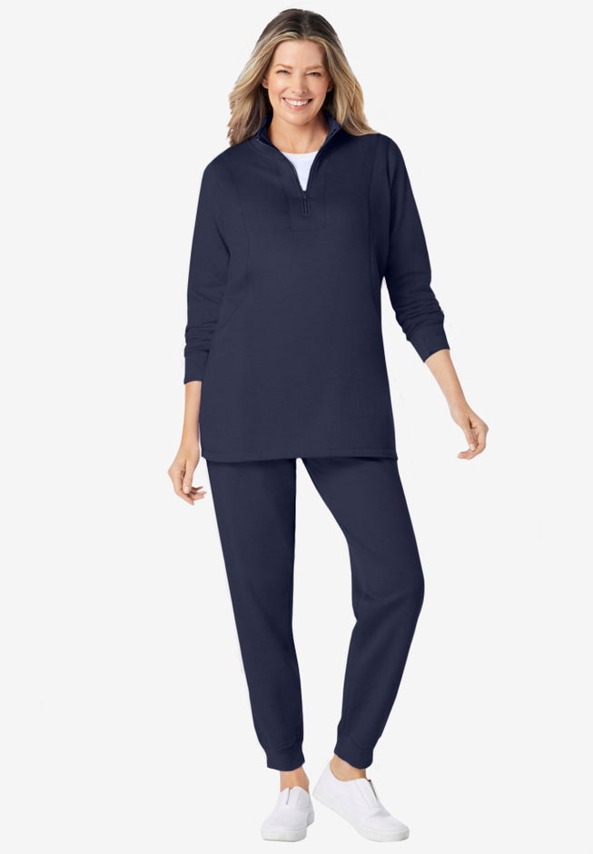 2-piece fleece sweatshirt set image number 0