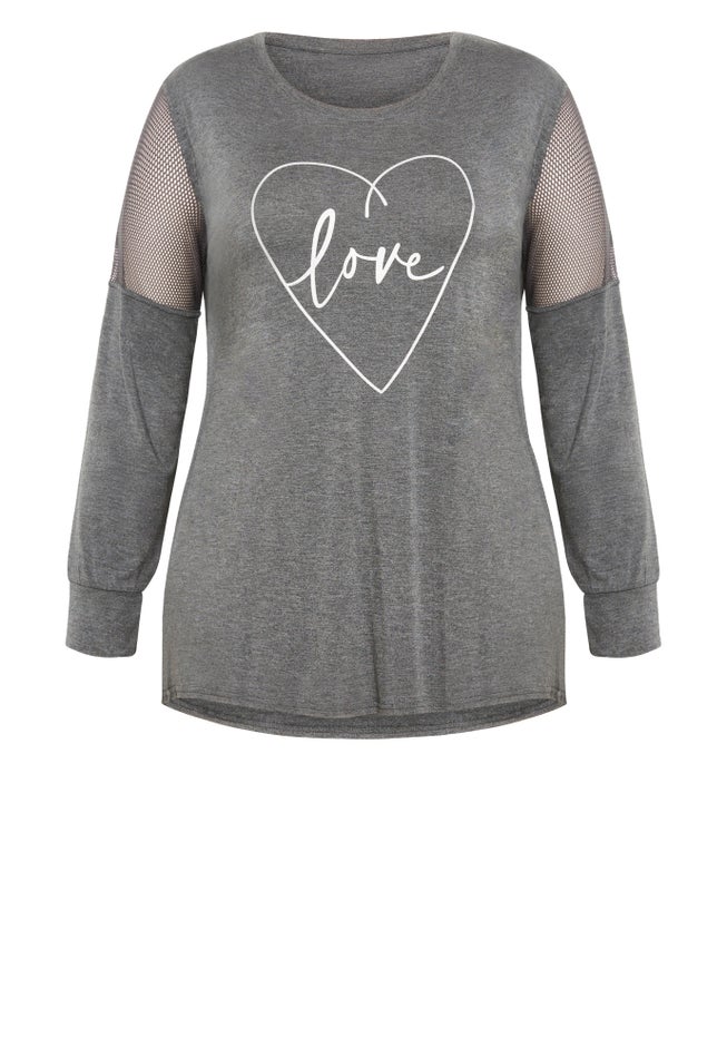 Mesh Sleeve Top image number 4