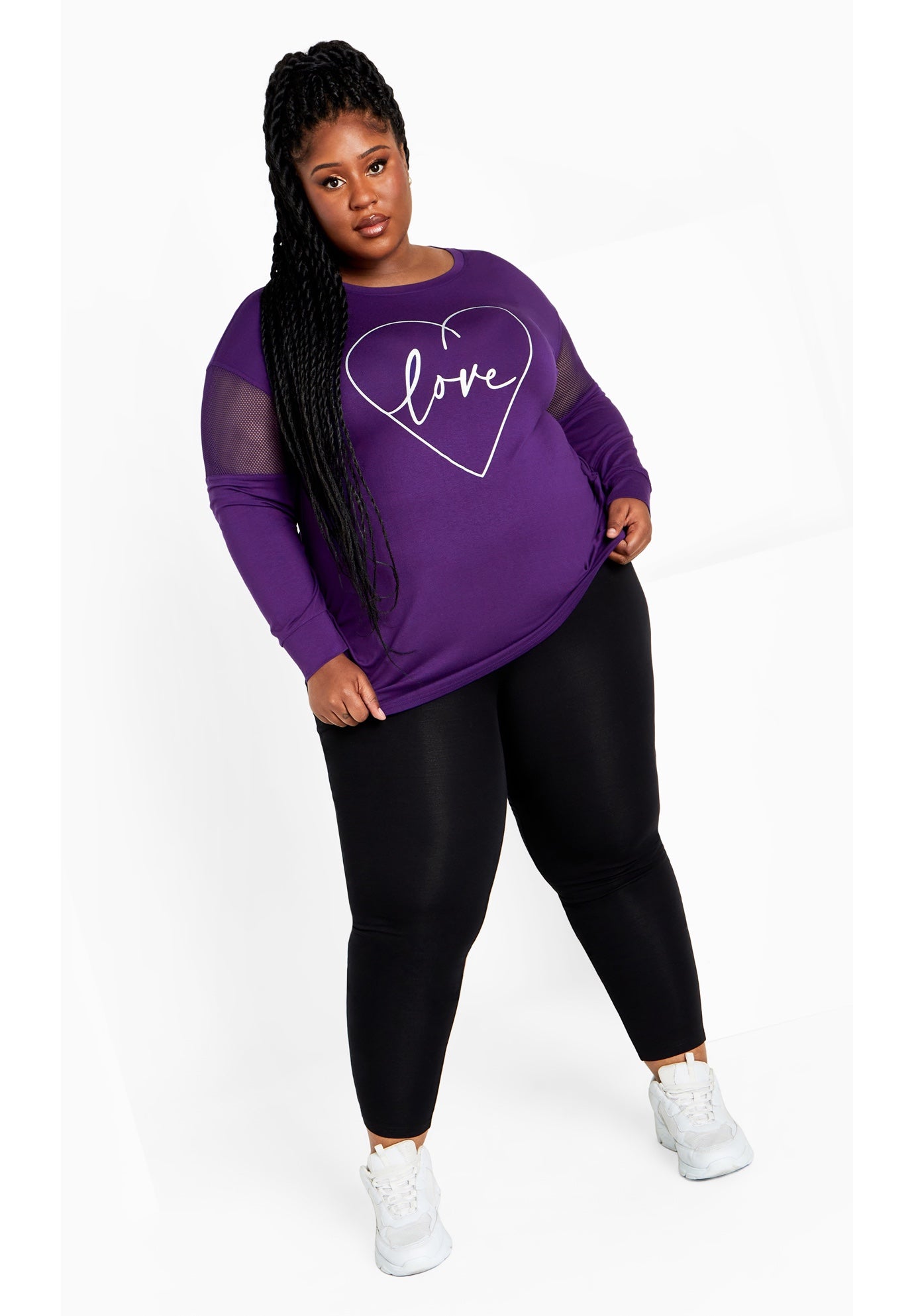 Mesh Sleeve Top image number 1