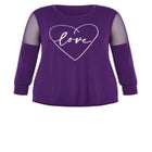 Mesh Sleeve Top image number null