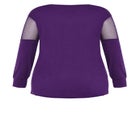 Mesh Sleeve Top image number null