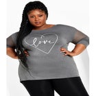 Mesh Sleeve Top image number null