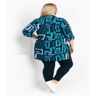 Longline Print Blouse image number null