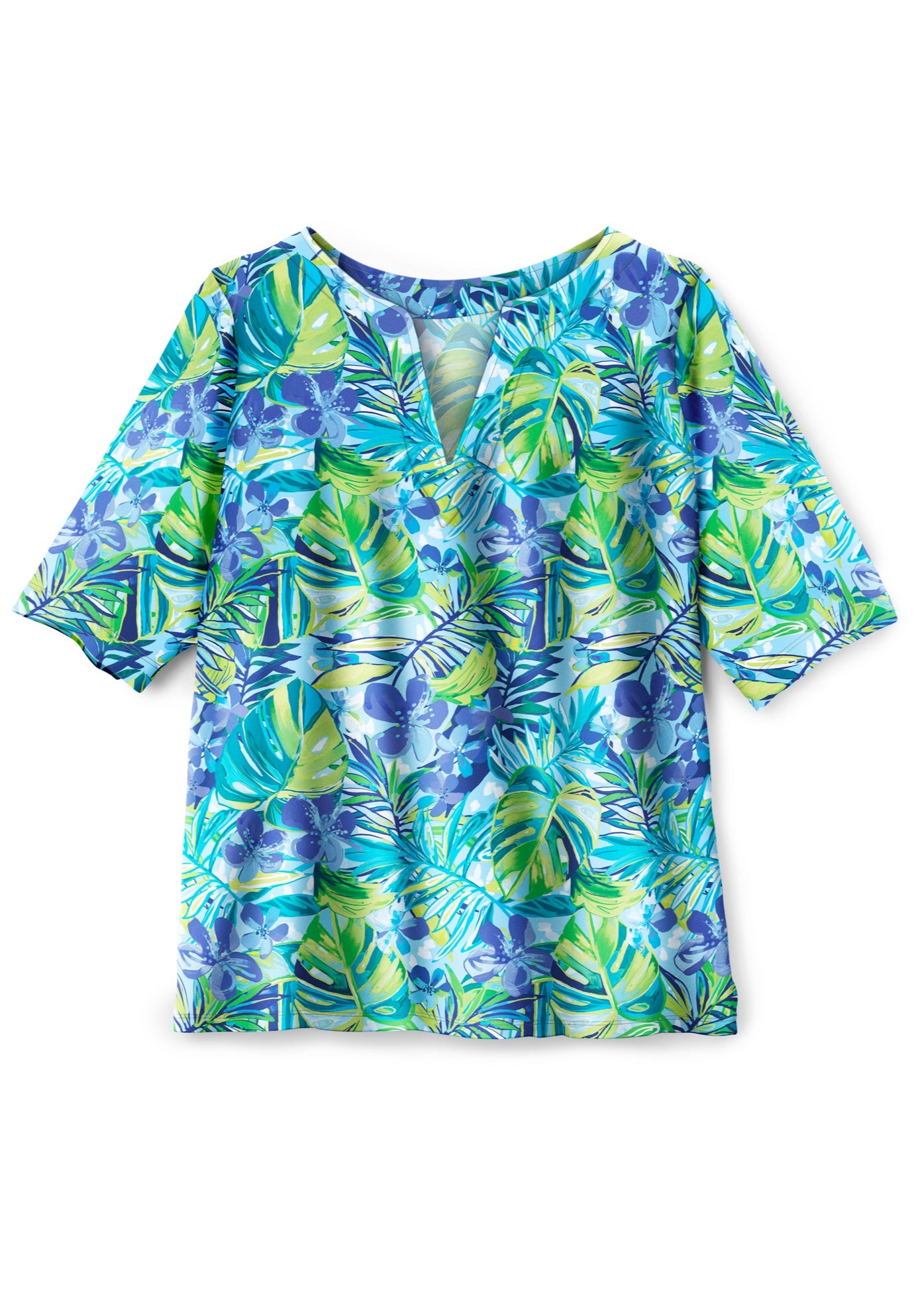 Three-Quarter Sleeve Swim Tee image number 3