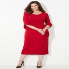 Ruffle Sleeve Shift Dress image number 1