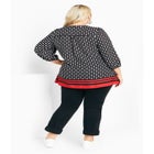 Malia Zip Border Top image number null