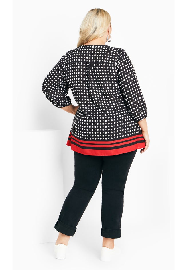 Malia Zip Border Top image number null