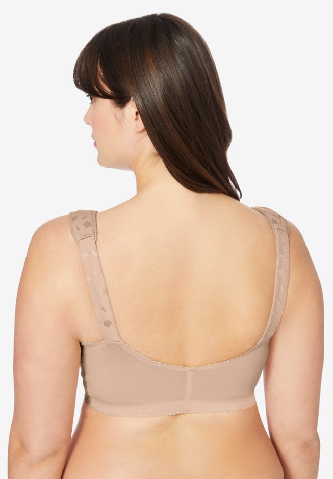 Jacquard Front-Close Wireless Bra image number 1