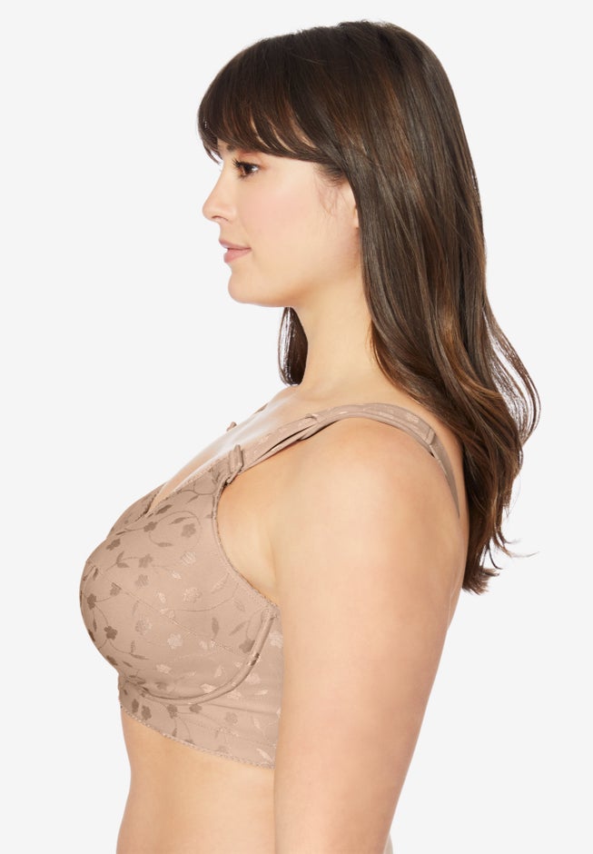 Jacquard Front-Close Wireless Bra image number 2