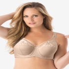 Elila&reg; Embroidered Microfiber Underwire Bra 2401 image number null