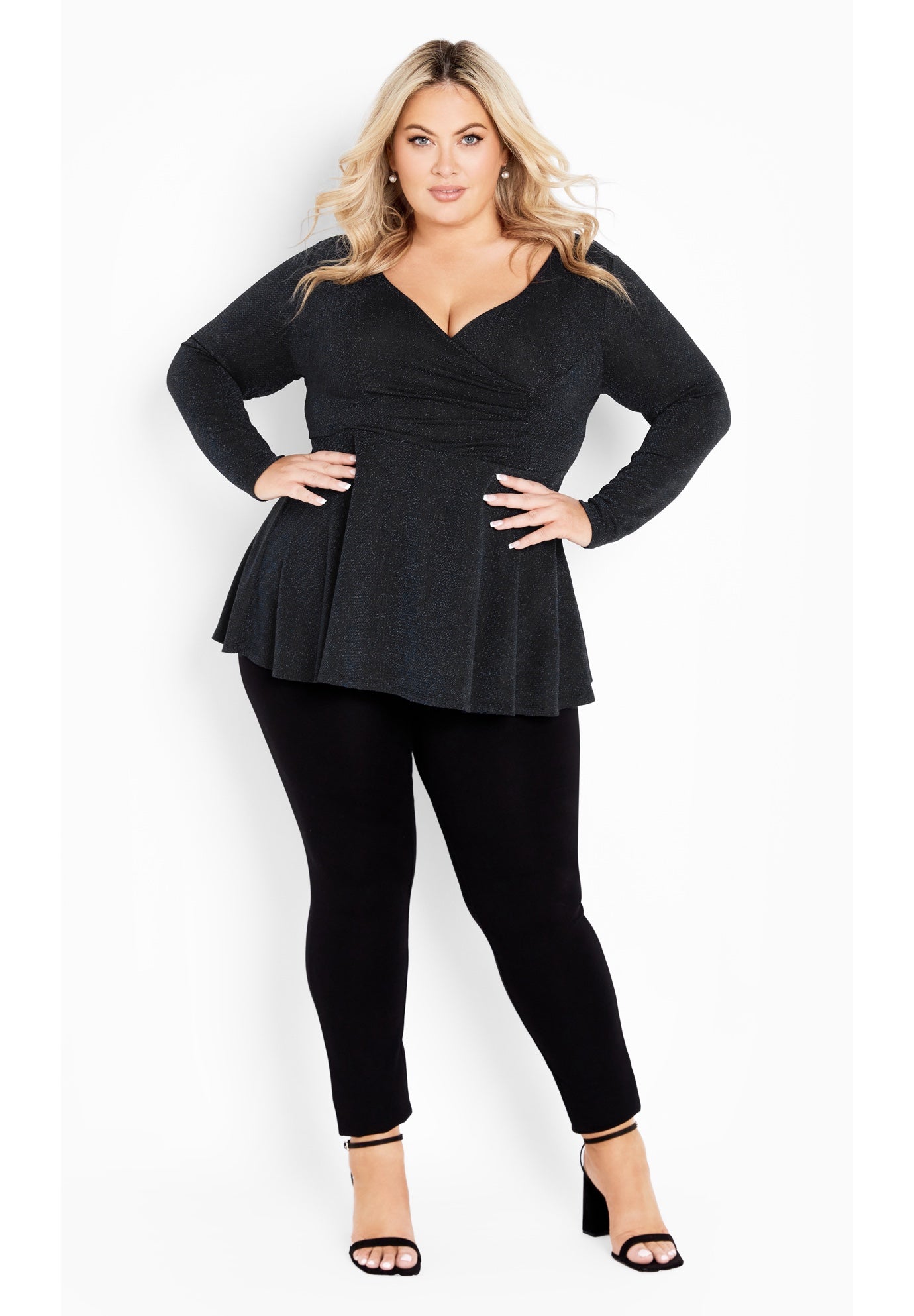 Glam Peplum Top image number 0