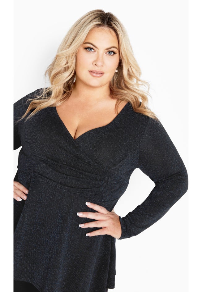 Glam Peplum Top image number 1