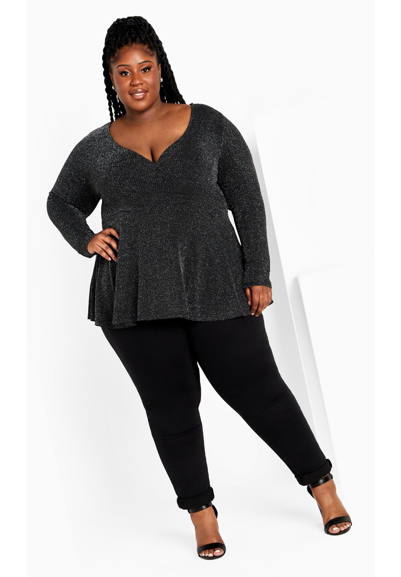 Glam Peplum Top image number 0