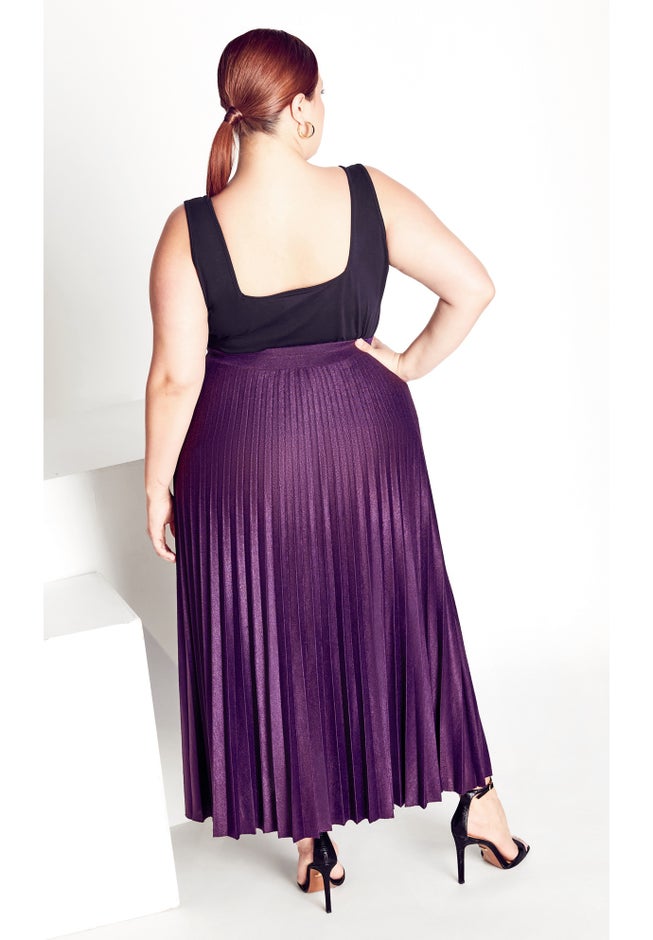 Knit Pleat Skirt image number 1